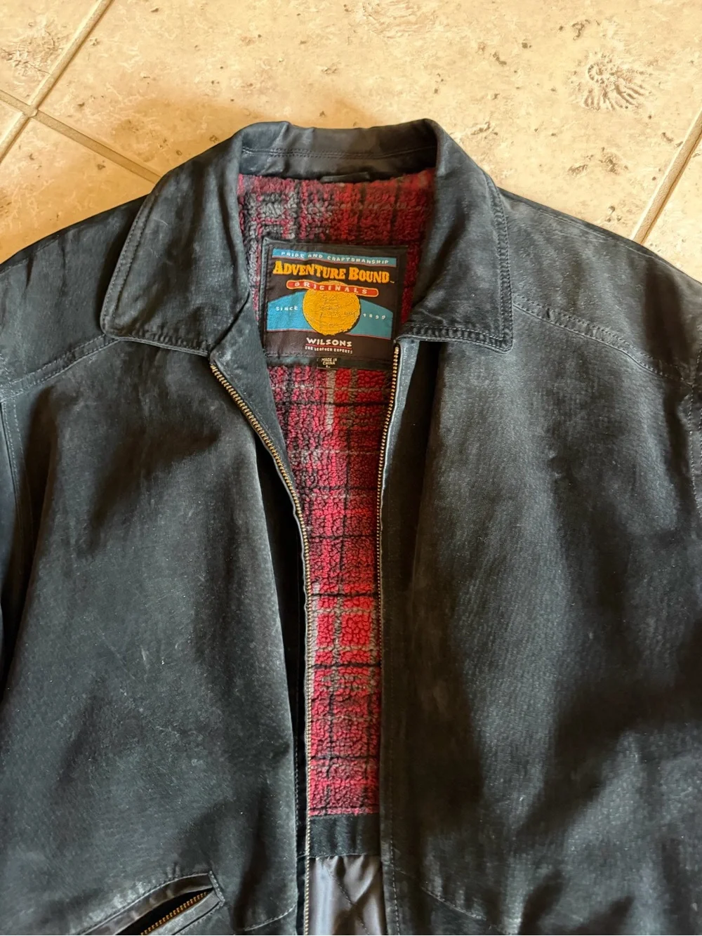 Leather Black Men’s Quilted-Lined Jacket